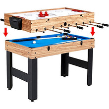 Evelove 3-In-1 Multi Combo Game Table Foosball Soccer Billiards Pool