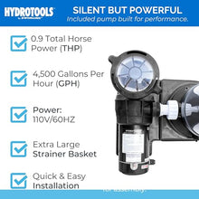 SWIMLINE HYDROTOOLS Model 76071 Sure-Flo Above-Ground Pool Cartridge Filter System - 70 Sq. Ft. Filtration Area, 0.9 THP, 4,500 GPH, 110V/60Hz Single Speed Pump for Pools up to 19,000 Gallons