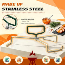 Extra Large Cast Iron Plate Setter with All-Round Lifter Compatible with XLarge Big Green Egg,19.5" Heat Deflector Smoking Stone for Smoking,Grilling,Indirect Cooking Fits XL BGE Accessories