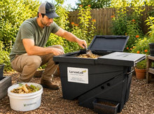 LarvaeLab Black Solider Fly Composter- Easy Set up Design, Efficient and Low -Maintenance, Turn Your Food Waste into Rich Organic Soil, high -Protein Animal Feed Two Sets