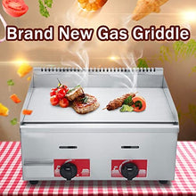 Stainless Steel Gas Burner Tabletop Gas BBQ, Portable Table Ttop Grill, Large Non-Stick Steel Griddle, Teppanyaki Cooking Plate, Our Plancha is Ideal for Outdoor Catering, Easily Transported,720a