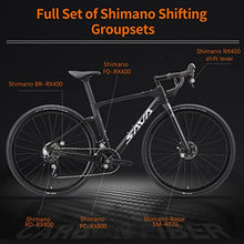 SAVADECK Carbon Gravel Road Bike Shimano GRX400 20-Speed White 54cm
