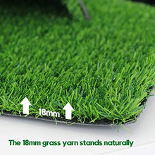 WarmShe Realistic Artificial Grass Turf Rug 12FTx40FT Green