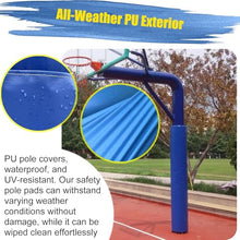 YLLFFLL Outdoor Sunshade Sail Pole Padding Round Wrap Around Post Pad, White Anti Collision Column Protective Pads for Garage Basement Playground(White H- 6.5',Dia 10")