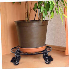 YYBOES Plant Pot Stand with Wheels Flowerpot Dolly Flowerpot Stand with Caster Indoor Plant Dolly Rolling Plant Stand Plant Base with Wheels Rolling Plant Tray Movable Plant Stand
