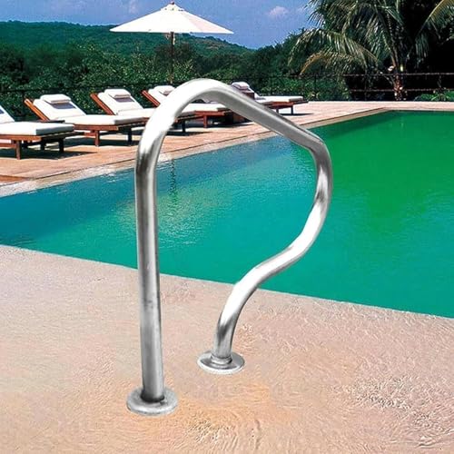 MSHOSAC Non-Slip Pool Grab Rail - Easy Install Safety Handrail for Indoor & Outdoor Pools, Enhanced Stability Support for Maximum Safety in Wet Areas