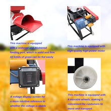 Banfluxion 220V Integrated Grass Cutting and Crop Crushing Machine Red