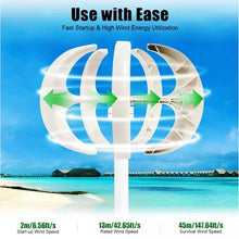 Portable Vertical Axis Wind Turbines Generator Kit
