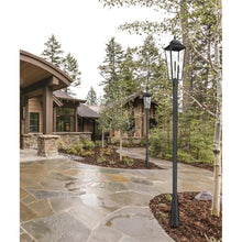 Z-Lite Gannon 3 Light 126" Tall Post Light Black