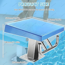 DLYZAYE 20in x 20in Swimming Starting Block, 304 Stainless Steel Non-Slip Diving Boards, 15°Inclined Professional Diving Platform, Indoor Outdoor Competition Professional Diving Boards,Standard