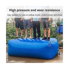 PHLEPS Soft Water Carrier Container, PVC Foldable Thicken Transport Water Storage Bag, Large-Capacity Garden Watering Water Tank Outdoor Building Water, Customizable (Color : Blue, Size : 4000L/3x1.
