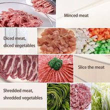 INTSUPERMAI Electric Meat Grinder and Slicer Commercial 110V with 5MM Blade Silver