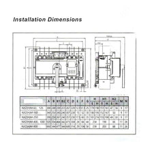 Dual Power Automatic Transfer Switch, NXZM-630S/4B 630A 4P ATS Generator Changeover Switch Short Circuit Protection