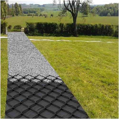 LWJQRSP Expandable 5cm High Gravel Grid for Landscaping, Paving Grate for Patios and Driveways, Multiple (5x7m/16.5x23ft)