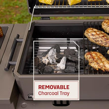 Tytus Rolling Outdoor Kitchen Island Cart, Charcoal Grill & Cover, BBQ