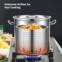 Stainless Steel Soup Pot Turkey Fryer Pot with Basket, Crawfish, Crab, Shrimp Cooking Pot for Home Outdoor Use(30cmx30cm)