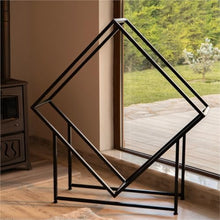 IEDFHJU Firewood Rack Wrought Iron Firewood Storage Rack