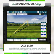 The Indoor Golf Shop Golf Simulator Impact Premium Material Black