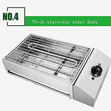 2800W Portable Smokeless Electric Grill Barbecue Grill with Continuous Temperature Adjustment 50~300°C/122°F-572°F, CE/FCC
