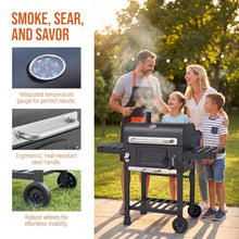 Large Outdoor Charcoal BBQ Grill for 5-10 People