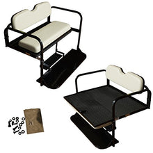 Performance Plus Carts Yamaha Drive2 Golf Cart Flip Folding Rear Seat Kit Grey