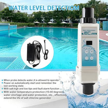 AiODiO Saltwater Chlorinator,with Titanium Cell, Digital Display & Self-Cleaning Function, Chlorine Production: 8/12 / 16/20 g/H, for Swimming Pool, Spa Pool 8g/H