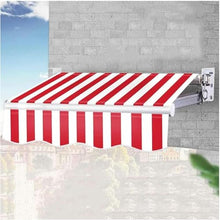 WZUOPG Manual Retractable Awning Door Window Awning Shelter Outdoor Canopy Home Deck Canopy with Manual Crank Handle（Frame Included ）