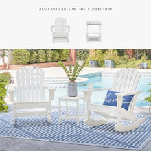 Signature Design by Ashley Sundown Treasure HDPE Patio Rocking Chair, White