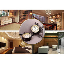 EHVYBDX Wall Clock, Outdoor Garden Wall Clock, Station Wall Clock Double Sided Garden Clock with Outside Bracket Waterproof Outdoor Clock Indoor Outdoor Decoration Outside Clock