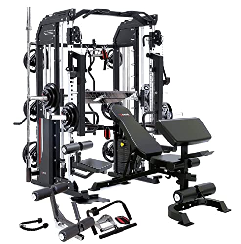 MiM USA Hercules Ex Commercial Smith Machine & Functional Trainer Black
