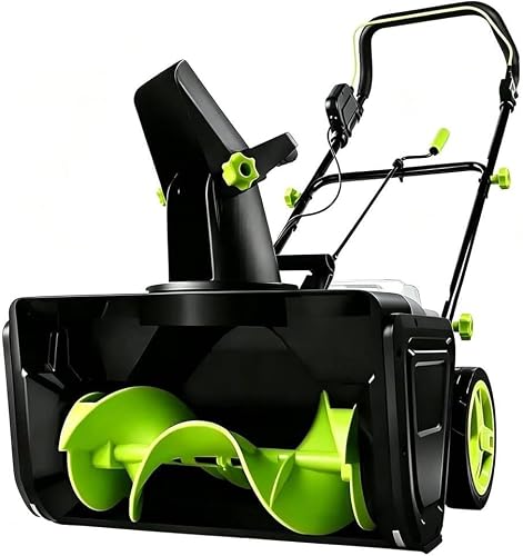 Cordless Snow Blower, 3500W Brushless, 180° Chute, 30-Min Runtime