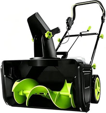 Cordless Snow Blower, 3500W Brushless, 180° Chute, 30-Min Runtime