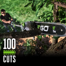 EGO Power+ Pole Saw for Tree Trimming, Cordless Electric Pole Saw with Telescopic LED Cut Line Indicator, Includes 56V 2.5Ah Battery and Charger - PS1001