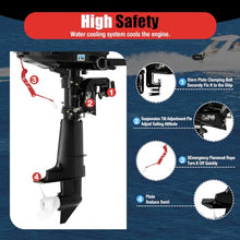 TFCFL 4-Stroke 6.5HP Outboard Motor 123CC Black