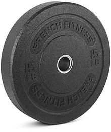 French Fitness Olympic Bumper Plates Set w/7 ft Olympic Bar 425 lbs (New)