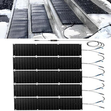 MOIUBYW Snow Melting Mats, 1/2/3/4/5 pcs Walkways Heated Outdoor Mats Sidewalk No Slip Heating Mat Melts up to 2In of Snow Per Hour Snow and Ice Melt Products for Winter Snow Removal(5 Pcs,12x36in/(30