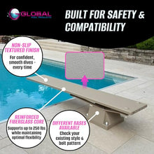Global Pool Products 6' Sand Diving Board Replacement for Inground Swimming Pools GPP-DB-GX6-S