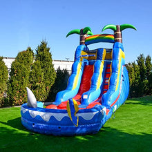 HERO KIDDO Ocean Shark Water Slide Inflatable Blue