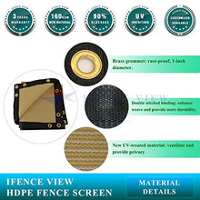 Ifenceview 14' x 5' to 14' x 80' Patio Top Driveway Carport Barn Kennel Yard Garden Plants Crops Shade Cloth Mesh Net Pergola Gazebos Cover Canopy Awning (14' x 58', Beige)