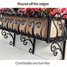 Asiwnshw Hanging Planter Wall Decor, Black Wall Mount Planter Plant Holder, Modern Floating Flower Display Stand for Garden Decor (59.06 * 13.78 * 11.81in)