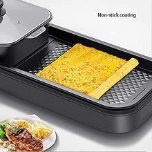 Hot Pot/Smoke-free/Electric Barbecue/Two-in-one/Double-Controls The Indoor Non-Stick Grill Suitable for 5-10 people 2200W,A (Color : A)