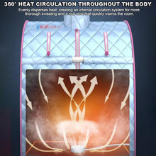 TT-YEL Steam Sauna Tent, Portable Single Sauna Room, Small Indoor Spa Box with 3L Steam Generator, Full Body Foldable Single Spa Room,Pink
