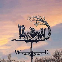 Cozy Cottage with Roof Mount Metal Weathervane Decoration Black Weather Vane Wind Direction Indicator Kit Metal Bracket Weather Vane for Roof Garden Home Garden Sheds Fence Posts Pergola (Carp)