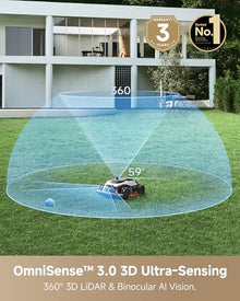 DREAME LiDAR Robot Lawn Mower A3 AWD Pro 5000 Wire Free for 1.25 Acre