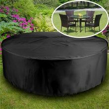 CHYLMAPHEN Outdoor Garden Furniture Cover Round Table Chair Set Waterproof Wicker Sofa Protection Dustproof Covers for Patio Sofas(280x110cm)