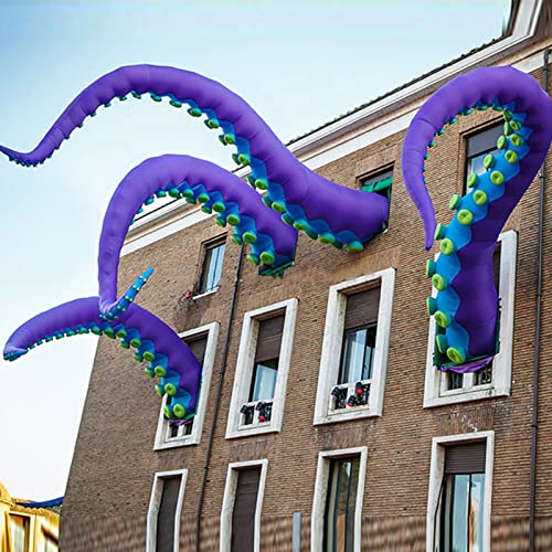 ZANNZA Inflatable Octopus Tentacles Arm and Leg Model, Large-Scale Outdoor Street Shooting Commercial Performance Activities, Stage Building Roof Party Aquarium Decoration,4m/13.2ft