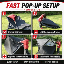 ZEEKYFOR Portable Sauna Tent with Stove Chimney Hole for Winter Use