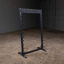 Body-Solid Horizontal Barbell Rack Black