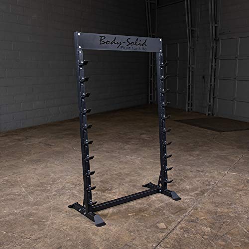 Body-Solid Horizontal Barbell Rack Black