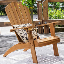 Cambridge Casual Lakeside Oversized Patio Adirondack Chair Set of 2 Natural Teak